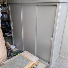 ヨドコウ物置きの画像