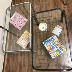 【昭和・平成レトロ】当時物　ガラステーブルの画像