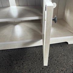 【美品　ホワイト家具セット】　冷蔵庫ラック&テレビ台の画像