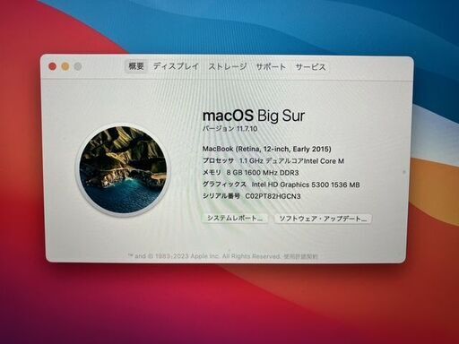 MacBook 12 inch スペースグレイ 256GB 8GB 正常動作品
