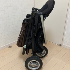 ★そこそこ美品★アップリカ 大人気【スムーヴ】スムーブ 3輪 ベビーカー 走行◎の画像