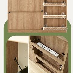 【美品】キッチンカウンター木目調：LOWYAの画像