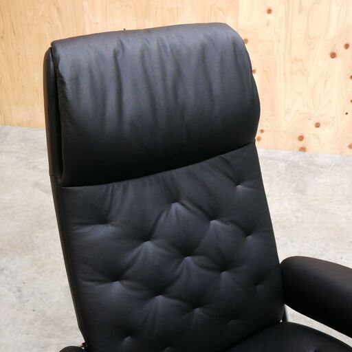 【ヤ取終了11/1】≪yt2085ジ≫ 美品 EKORNES/エコーネス ストレスレス パーソナルチェア オットマン付属 メトロスター? 1人掛けソファ/中古家具/宮城県仙台市 71016-13
