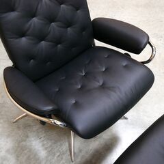 ≪yt2085ジ≫ 美品 EKORNES/エコーネス ストレスレス パーソナルチェア オットマン付属 メトロスター? 1人掛けソファ/中古家具/宮城県仙台市 71016-13の画像