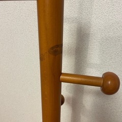 昭和レトロ　木製ポールハンガーの画像