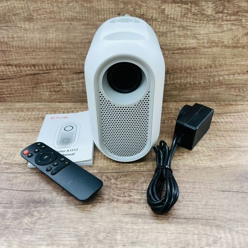 【REGASTOCK川崎店】【動作確認済み】ETOE ホームプロジェクター A1212 ホワイト