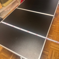 キャンプ アウトドア 折りたたみテーブル 美品 ブラックの画像
