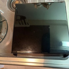 山崎実業(Yamazaki) 折り畳み ガスコンロ カバー ブラックの画像