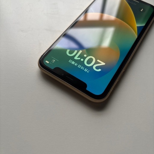 iPhone XR 64GB SIMフリー イエロー　iOS 16.2