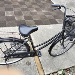 自転車２６インチ　黒　変速なし　の画像