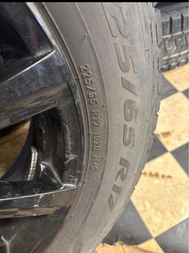 225/65 R17 スダットレス　ホイールセット4本　室内保管
