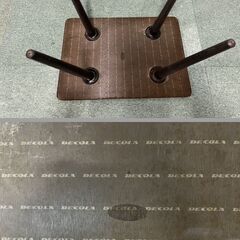 DECOLA 木製 花台 物置台 昭和レトロ おしゃれ インテリア 幅59cm×奥行41cm×高さ52cmの画像