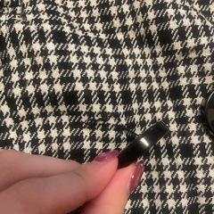 千鳥格子　レディース　コートの画像