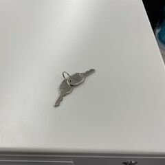 ① 2段 サイドキャビネット 幅40×奥行70×高さ71cm 鍵付き 袖机 デスクワゴン 脇机 スチールワゴン 事務用品 札幌市手稲区の画像