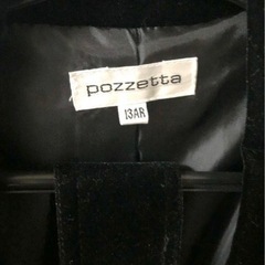 ベルト付き ロングコート 黒 13号 13AR XLサイズ相当 の画像