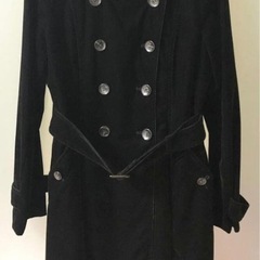 ベルト付き ロングコート 黒 13号 13AR XLサイズ相当 の画像