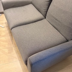 NOCE ソファTD2905 2人掛け グレーの画像