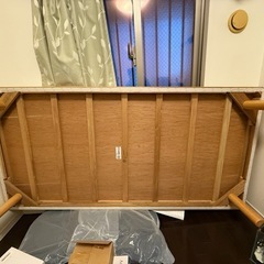 フレーム　ベッド　木制の画像