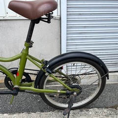 ★ドリーム2号館★MIDI/20インチ折りたたみ自転車/緑の画像