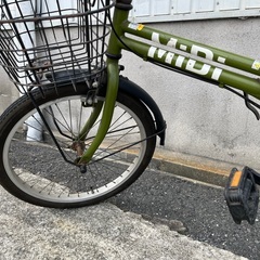 ★ドリーム2号館★MIDI/20インチ折りたたみ自転車/緑の画像