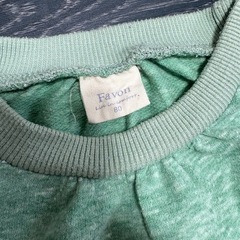 Favon 緑色ロンパースとサロペットセット 70 80の画像
