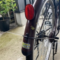 自転車（カゴつき）27インチ【中古】の画像