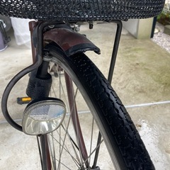 自転車（カゴつき）27インチ【中古】の画像