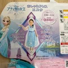 タカラトミー　アナ雪　エルサ　ドレス　100-110サイズ　ディズニーストア　シンデレラの靴の画像