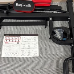 【美品】懸垂マシン＋アシストチューブ付き！在宅トレーニングに最適(ディップス、腕立て等も可能) の画像