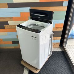 店頭引き渡し 中古 Haier ハイアール 全自動電気洗濯機 JW-U55A 2023年製 5.5kg 動作確認済みの画像