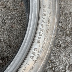 【走行500km以下】ミネルバ 225/40R/18 2本セットの画像