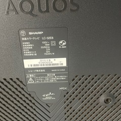 2010年製 テレビ SHARP  pcモニターに使用の画像
