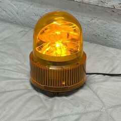 【ARROW】 パトライト LRLK-100-A イエロー 動作確認済み LED回転灯 プラグ付き 黄色 光輝明 警告灯 A0736YGの画像