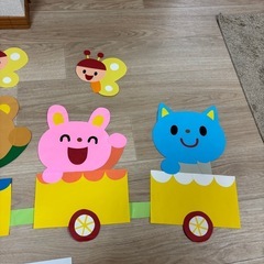 【決まりました】保育　環境壁面　春（動物列車）の画像