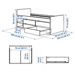 IKEA シングルベッド スレクトの画像