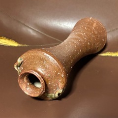 信楽焼 ハンドメイド花瓶24x9cmの画像