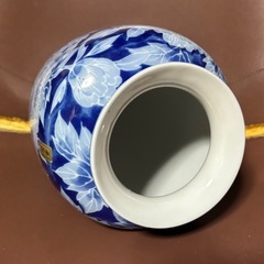 高級陶器　若山作の花瓶2つセット　26x16cmの画像