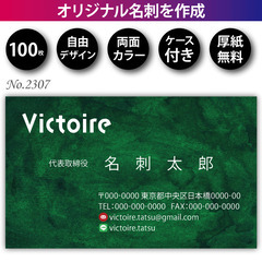 名刺印刷 100枚 両面 フルカラー 紙ケース付 No.2…