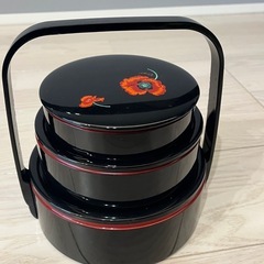 新品 KENZO 丸型 三段 お重箱の画像
