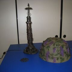 ステンドグラス テーブルランプ 花柄 ステンドランプ 照明❕の画像