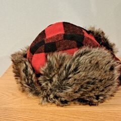 ニューハッタン フライトキャップ/NEWHATTAN FRITCAP  RED/BLACK の画像