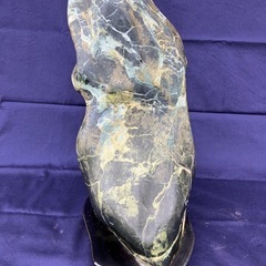 鑑賞石  天然石  飾り石/台付の画像