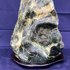 鑑賞石  天然石  飾り石/台付の画像