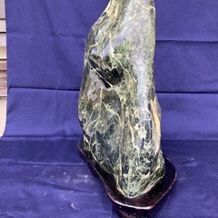 鑑賞石  天然石  飾り石/台付の画像