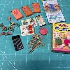 編み物セット　　かぎ針編み　　棒網の画像