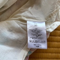 赤ちゃん用　花柄着物スタイルドレス サイズ90の画像