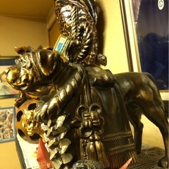 土佐犬の横綱　置物　重いです。の画像