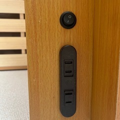 11月中旬まで 木製ベッド 収納付きの画像