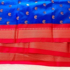 新品未使用　SILK MARK認証付✨純粋なカンチプラム・シルク サリー（手織り）希少価値　民族衣装の画像