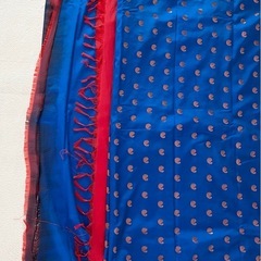 新品未使用　SILK MARK認証付✨純粋なカンチプラム・シルク サリー（手織り）希少価値　民族衣装の画像